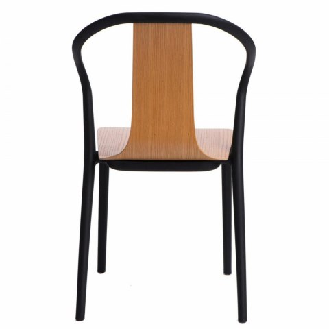 KRZESŁO BELLA Z PODŁOKIETNIKAMI D2.DESIGN CZARNE / NATURALNE TWORZYWO DREWNO WYGODNE I LEKKIE DO DOMU I DO LOKALU KRZESŁO BELLA Z PODŁOKIETNIKAMI D2.DESIGN CZARNE / NATURALNE TWORZYWO DREWNO WYGODNE I LEKKIE DO DOMU I DO LOKALU