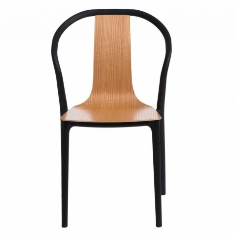 KRZESŁO BELLA Z PODŁOKIETNIKAMI D2.DESIGN CZARNE / NATURALNE TWORZYWO DREWNO WYGODNE I LEKKIE DO DOMU I DO LOKALU KRZESŁO BELLA Z PODŁOKIETNIKAMI D2.DESIGN CZARNE / NATURALNE TWORZYWO DREWNO WYGODNE I LEKKIE DO DOMU I DO LOKALU