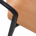 KRZESŁO BELLA Z PODŁOKIETNIKAMI D2.DESIGN CZARNE / NATURALNE TWORZYWO DREWNO WYGODNE I LEKKIE DO DOMU I DO LOKALU KRZESŁO BELLA Z PODŁOKIETNIKAMI D2.DESIGN CZARNE / NATURALNE TWORZYWO DREWNO WYGODNE I LEKKIE DO DOMU I DO LOKALU