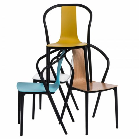 D2.DESIGN Krzesło Bella czarne/niebieskie D2.DESIGN Krzesło Bella czarne/niebieskie