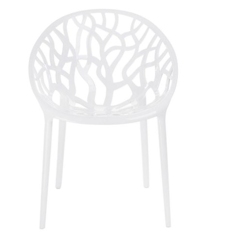 D2.DESIGN Krzesło Coral White Glossy D2.DESIGN Krzesło Coral White Glossy