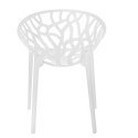 D2.DESIGN Krzesło Coral White Glossy D2.DESIGN Krzesło Coral White Glossy