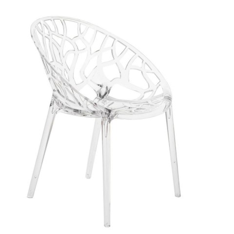 D2.DESIGN Krzesło Coral transparent tworzywo można sztaplować do wnętrz i na zewnątrz D2.DESIGN Krzesło Coral transparent tworzywo można sztaplować do wnętrz i na zewnątrz