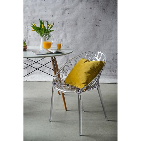 D2.DESIGN Krzesło Coral transparent tworzywo można sztaplować do wnętrz i na zewnątrz D2.DESIGN Krzesło Coral transparent tworzywo można sztaplować do wnętrz i na zewnątrz