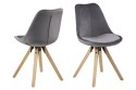 ACTONA Krzesło Dima VIC dark grey/wood ACTONA Krzesło Dima VIC dark grey/wood