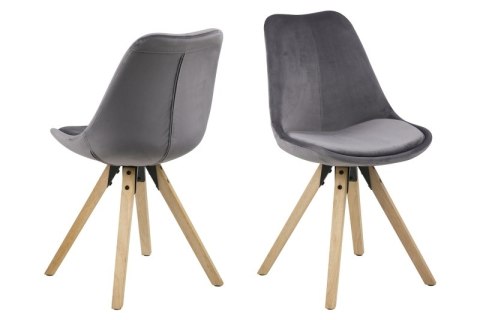 ACTONA Krzesło Dima VIC dark grey/wood ACTONA Krzesło Dima VIC dark grey/wood