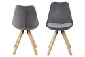 ACTONA Krzesło Dima VIC dark grey/wood ACTONA Krzesło Dima VIC dark grey/wood