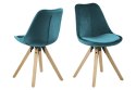 ACTONA Krzesło Dima VIC green/wood ACTONA Krzesło Dima VIC green/wood