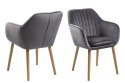 ACTONA Krzesło Emilia Velvet dark grey ACTONA Krzesło Emilia Velvet dark grey