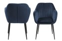 ACTONA Krzesło Emilia Velvet deep blue/black ACTONA Krzesło Emilia Velvet deep blue/black