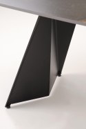 ARMANI stół rozkładany, blat - czarny marmur, noga - czarny