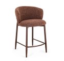 Bizzotto BIZZOTTO krzesło barowe AMALIA brązowe / czerwone