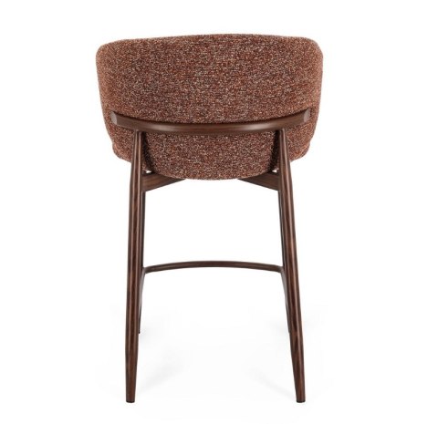 Bizzotto BIZZOTTO krzesło barowe AMALIA brązowe / czerwone