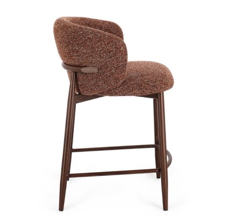 Bizzotto BIZZOTTO krzesło barowe AMALIA brązowe / czerwone