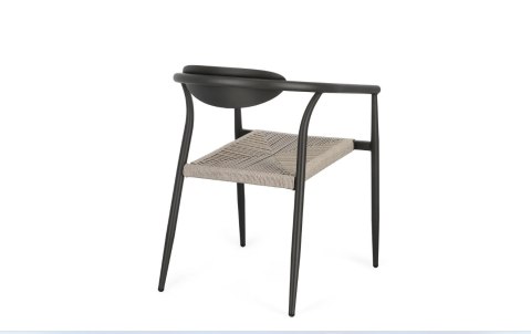 Bizzotto BIZZOTTO krzesło ogrodowe LINARES ARM szare