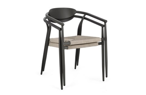 Bizzotto BIZZOTTO krzesło ogrodowe LINARES ARM szare