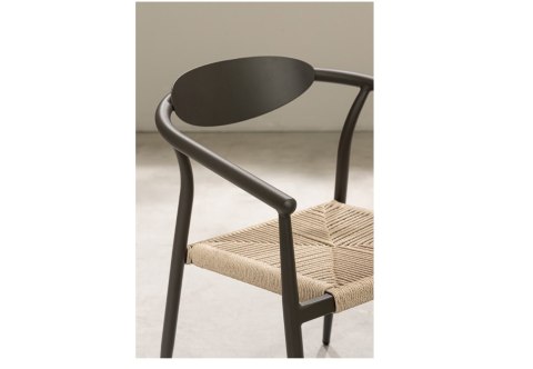 Bizzotto BIZZOTTO krzesło ogrodowe LINARES ARM szare