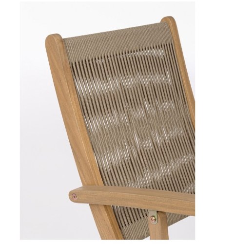 Bizzotto BIZZOTTO krzesło ogrodowe składane DANUBIO ARM brązowe