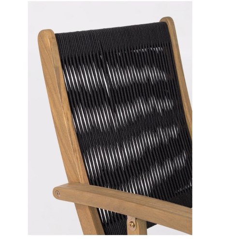 Bizzotto BIZZOTTO krzesło ogrodowe składane DANUBIO ARM czarne