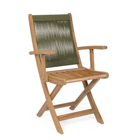 Bizzotto BIZZOTTO krzesło ogrodowe składane DANUBIO ARM zielone