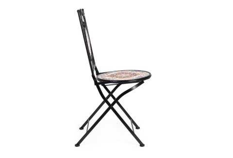 Bizzotto BIZZOTTO krzesło ogrodowe składane SANTORINI czarne