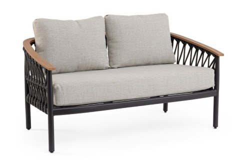 Bizzotto BIZZOTTO sofa 2-osobowa ogrodowa FENIX szara