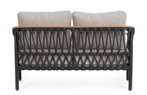 Bizzotto BIZZOTTO sofa 2-osobowa ogrodowa FENIX szara
