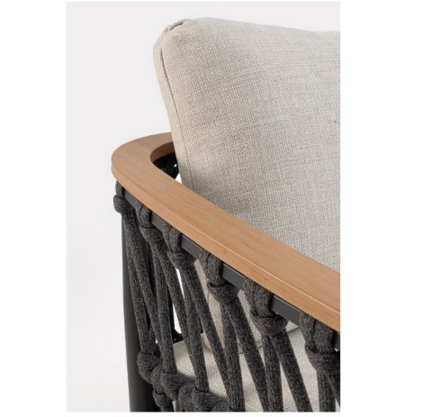 Bizzotto BIZZOTTO sofa 2-osobowa ogrodowa FENIX szara