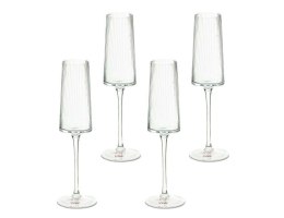 Kare Design KARE komplet 4 kieliszków do szampana RIFFLE 215 ml