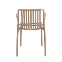 King Home Krzesło STRIPS ARM beżowe