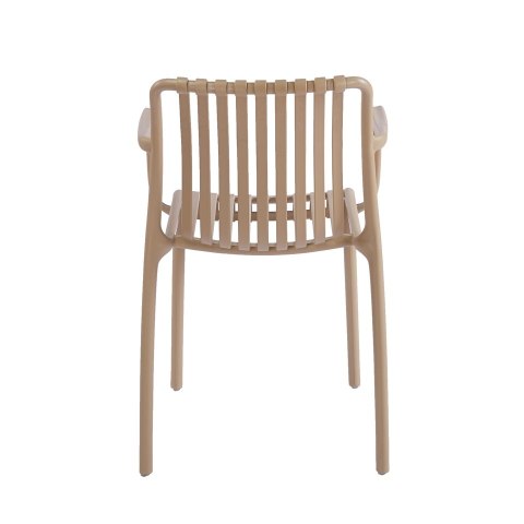 King Home Krzesło STRIPS ARM beżowe