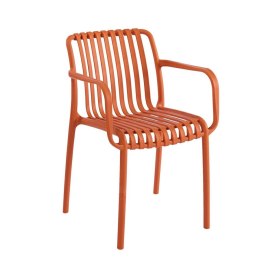 King Home Krzesło STRIPS ARM pomarańczowe
