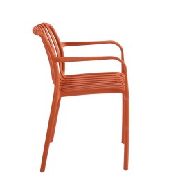 King Home Krzesło STRIPS ARM pomarańczowe