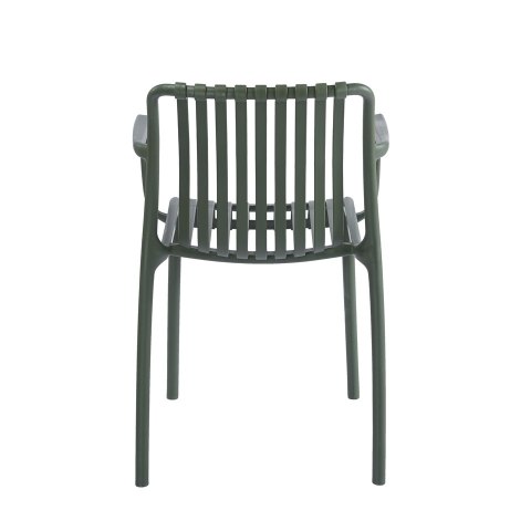King Home Krzesło STRIPS ARM zielone