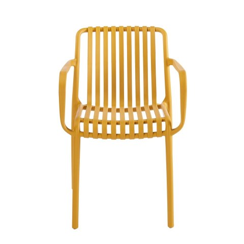 King Home Krzesło STRIPS ARM żółte