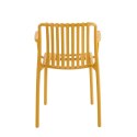 King Home Krzesło STRIPS ARM żółte