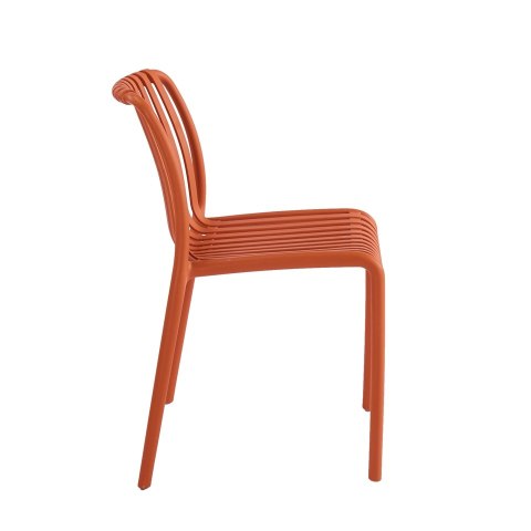 King Home Krzesło STRIPS pomarańczowe