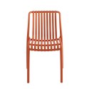 King Home Krzesło STRIPS pomarańczowe