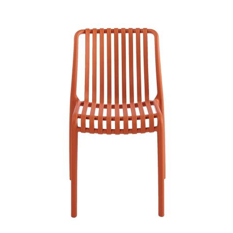 King Home Krzesło STRIPS pomarańczowe