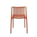 King Home Krzesło STRIPS pomarańczowe