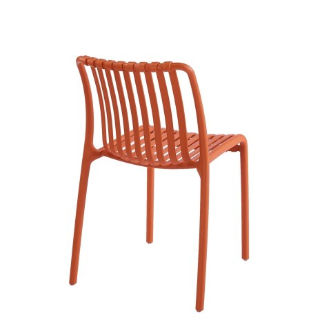 King Home Krzesło STRIPS pomarańczowe