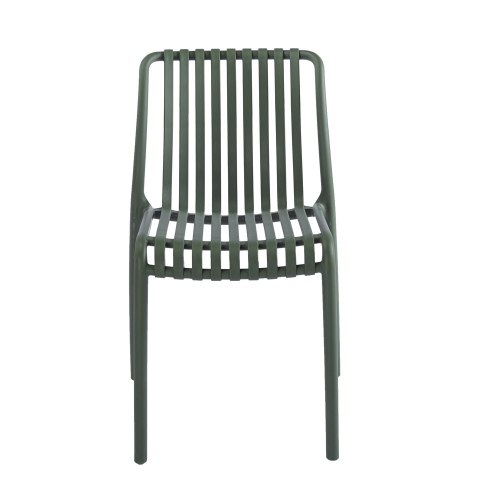 King Home Krzesło STRIPS zielone