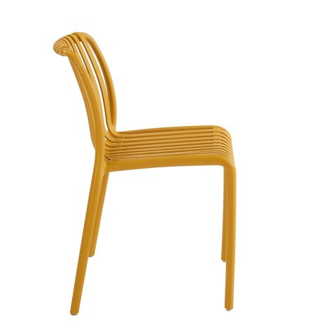 King Home Krzesło STRIPS żółte