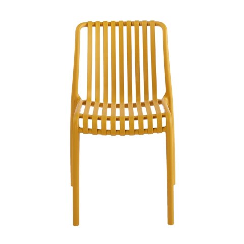 King Home Krzesło STRIPS żółte