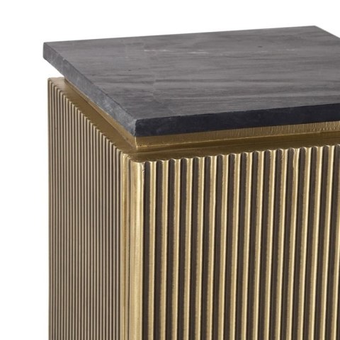 Richmond Interiors RICHMOND kolumna / stolik IRONVILLE - marmur, metal, MDF, sklejka brzozowa