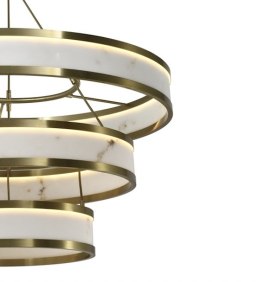Richmond Interiors RICHMOND lampa wisząca CEALORA biała / złota