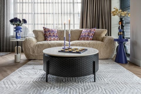 Richmond Interiors RICHMOND stolik KIMBLE 30 mały fioletowy