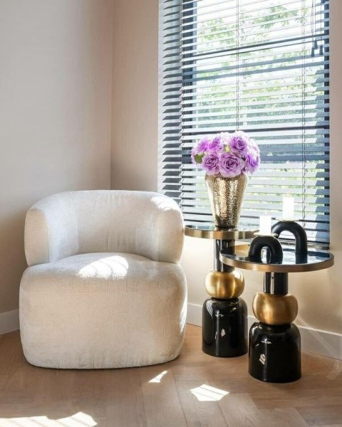 Richmond Interiors RICHMOND stolik MOSE 51 czarny