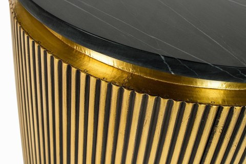 Richmond Interiors RICHMOND stolik kawowy IRONVILLE 90 czarny marmur