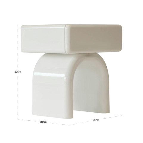 Richmond Interiors RICHMOND stolik / szafka nocna BENNET biała